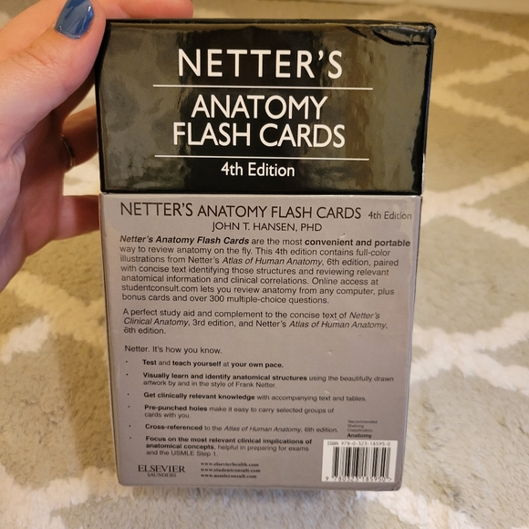 Other Netters Anatomy Flash Cards 4th Edition Poshmark